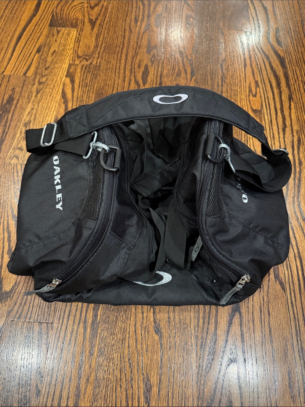 Oakley Black Duffel Crossbody Bag with Logo